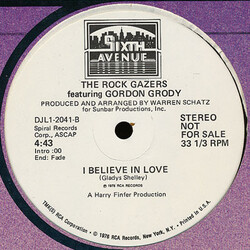 Rock Gazers / Gordon Grody I Believe In Love Vinyl 12" USED