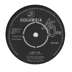 Cliff Richard & The Shadows Lucky Lips VINYL 7" USED