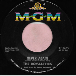 The Royalettes Never Again USED VINYL 7INCH