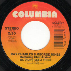 Ray Charles We Didn't See A Thing / I Wish You Were Here Tonight USED VINYL 7INCH 45 RPM SINGLE STYRENE