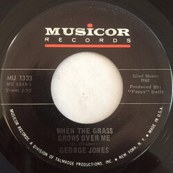 George Jones (2) When The Grass Grows Over Me USED VINYL 7INCH 45 RPM SINGLE