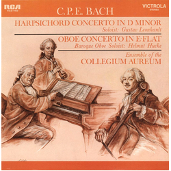 Carl Philipp Emanuel Bach / Collegium Aureum / Gustav Leonhardt / Helmut Hucke Harpsichord Concerto In D Minor / Oboe Concerto In E-Flat Vinyl LP USED
