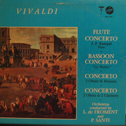 Antonio Vivaldi Concerti For Flute, Bassoon, 2 Oboes & Bassoon, 2 Oboes & 2 Clarinets Vinyl LP USED