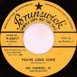 Joe Therrien, Jr. And The Rockets You're Long Gone / Wheels USED VINYL 7INCH 45 RPM PROMO