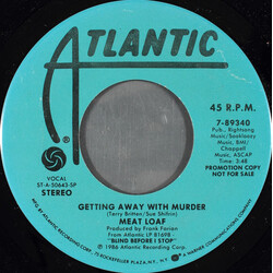 Meat Loaf Getting Away With Murder USED VINYL 7INCH 45 RPM PROMO