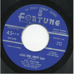 Joe Weaver / The Don Juans Looka Here Pretty Baby USED VINYL 7INCH 45 RPM SINGLE