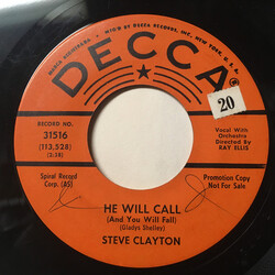 Steve Clayton He Will Call (And You Will Fall) / Her Make-Up Kit USED VINYL 7INCH 45 RPM PROMO