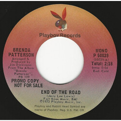 Brenda Patterson End Of The Road USED VINYL 7INCH 45 RPM PROMO STEREO MONO