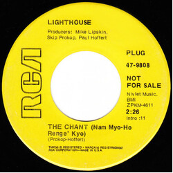 Lighthouse (2) The Chant (Nam Myo-Ho Renge' Kyo) / Could You Be Concerned USED VINYL 7INCH 45 RPM SINGLE PROMO