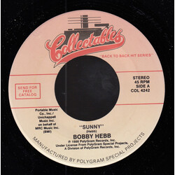 Bobby Hebb / Mike Post Sunny / The Rockford Files USED VINYL 7INCH 45 RPM SINGLE STEREO