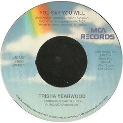 Trisha Yearwood You Say You Will USED VINYL 7INCH 45 RPM
