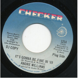 Andre Williams (2) It's Gonna Be Fine In '69 / Do The Popcorn USED VINYL 7INCH 45 RPM SINGLE PROMO