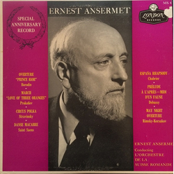 Ernest Ansermet / L'Orchestre De La Suisse Romande Special Anniversary Record Vinyl LP USED