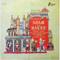 The Cambridge Consort / Joel Cohen (3) The World Of Adam De La Halle Vinyl LP USED