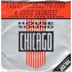Farley "Jackmaster" Funk / Jesse Saunders Love Can't Turn Around USED VINYL 7INCH SINGLE REPRESS