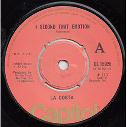 La Costa I Second That Emotion USED VINYL 7INCH SINGLE