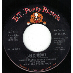 United States Double Quartet / The Tokens / The Kirby Stone Four Life Is Groovy USED VINYL 7INCH 45 RPM PROMO