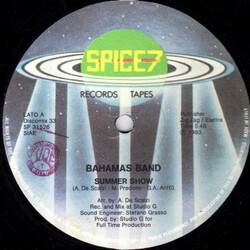 Bahamas Band Summer Show USED VINYL 12INCH 33 S RPM