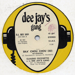 Claudio Cecchetto / Dee Jay's Gang Ska' Chou Chou USED VINYL 12INCH 45 RPM
