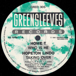 Home T / Hopeton Lindo Who Is He / Taking Over USED VINYL 12INCH