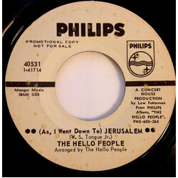 Hello People (As, I Went Down To) Jerusalem USED VINYL 7INCH 45 RPM PROMO