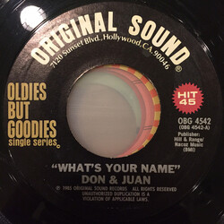 Don & Juan / The Jaguars (6) What's Your Name / The Way You Look Tonight USED VINYL 7INCH 45 RPM SINGLE