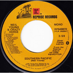 Neil Young / Crazy Horse Southern Pacific USED VINYL 7INCH 45 RPM SINGLE STEREO MONO