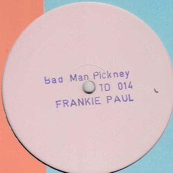 Frankie Paul Bad Man Pickney USED VINYL 12INCH 45 RPM SINGLE WHITE LABEL