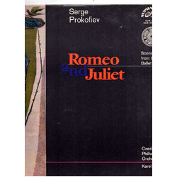 Sergei Prokofiev / The Czech Philharmonic Orchestra / Karel Ančerl Romeo And Juliet (Scenes From The Ballet, Op. 64, Nos. 1 And 2) Vinyl LP USED
