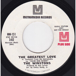 The Winstons The Greatest Love / Birds Of A Feather USED VINYL 7INCH 45 RPM SINGLE PROMO