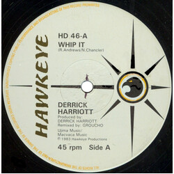 Derrick Harriott Whip It USED VINYL 12INCH 45 RPM