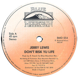 Jerry Lewis (4) Don't Risk Yu Life USED VINYL 12INCH 45 RPM