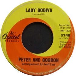 Peter & Gordon Lady Godiva / Morning's Calling Vinyl 7" USED
