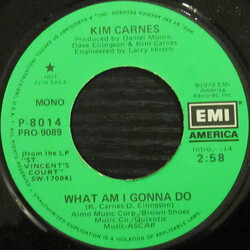 Kim Carnes What Am I Gonna Do USED VINYL 7INCH PROMO
