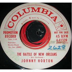 Johnny Horton The Battle Of New Orleans USED VINYL 7INCH 45 RPM SINGLE PROMO