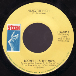 Booker T & The MG's Over Easy / Hang 'Em High Vinyl 7" USED