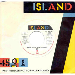 U2 Pride (In The Name Of Love) USED VINYL 7INCH 45 RPM SINGLE PROMO
