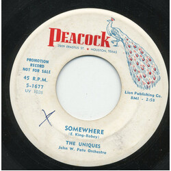 The Uniques (12) Somewhere / Right Now USED VINYL 7INCH 45 RPM SINGLE PROMO