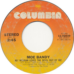 Moe Bandy My Woman Loves The Devil Out Of Me USED VINYL 7INCH 45 RPM SINGLE STYRENE