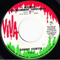 Sonny Curtis I Wanna Go Bummin' Around USED VINYL 7INCH 45 RPM