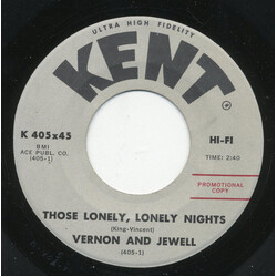Vernon And Jewell Those Lonely, Lonely Nights USED VINYL 7INCH 45 RPM SINGLE PROMO