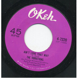 The Vibrations Ain't Love That Way / End Up Crying Vinyl 7" USED