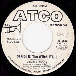Vanilla Fudge Season Of The Witch USED VINYL 7INCH 45 RPM SINGLE PROMO MONO