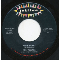 The Volumes Our Song USED VINYL 7INCH 45 RPM SINGLE