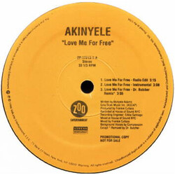 Akinyele Love Me For Free VINYL 12" USED