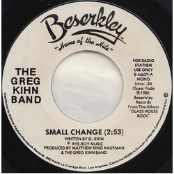 Greg Kihn Band Small Change Vinyl 7" USED