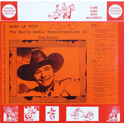Tex Ritter The Early Radio Transcriptions Of Tex Ritter Vinyl LP USED