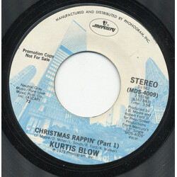Kurtis Blow Christmas Rappin' USED VINYL 7INCH 45 RPM SINGLE PROMO STYRENE STEREO
