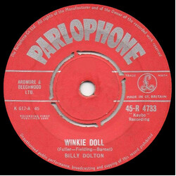 Billy Dolton Winkie Doll USED VINYL 7INCH 45 RPM SINGLE