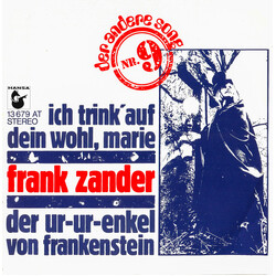 Frank Zander Ich Trink' Auf Dein Wohl, Marie / Der Ur-Ur-Enkel Von Frankenstein USED VINYL 7INCH 45 RPM SINGLE STEREO